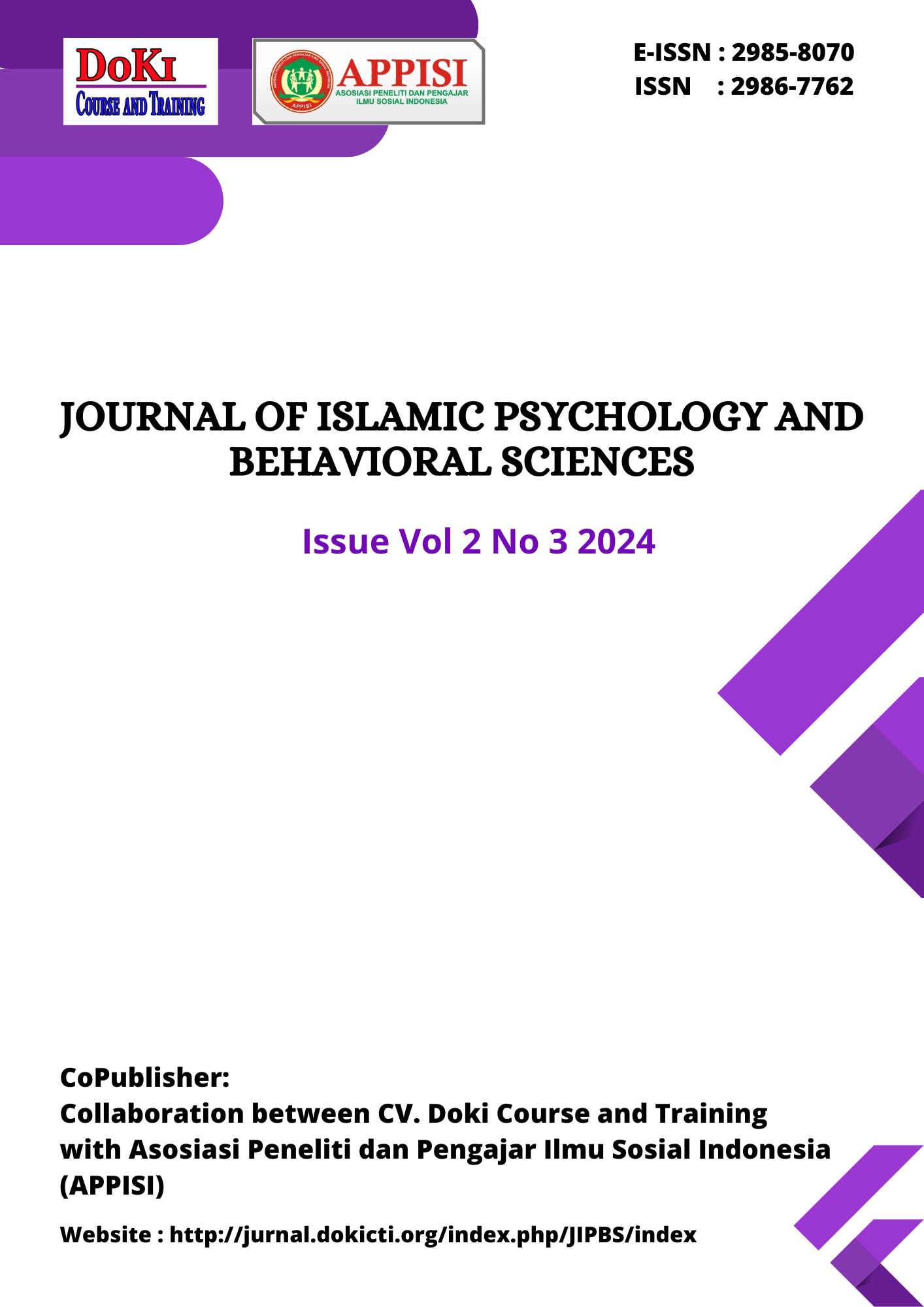 					View Vol. 2 No. 3 (2024): Journal of Islamic Psychology and Behavioral
				