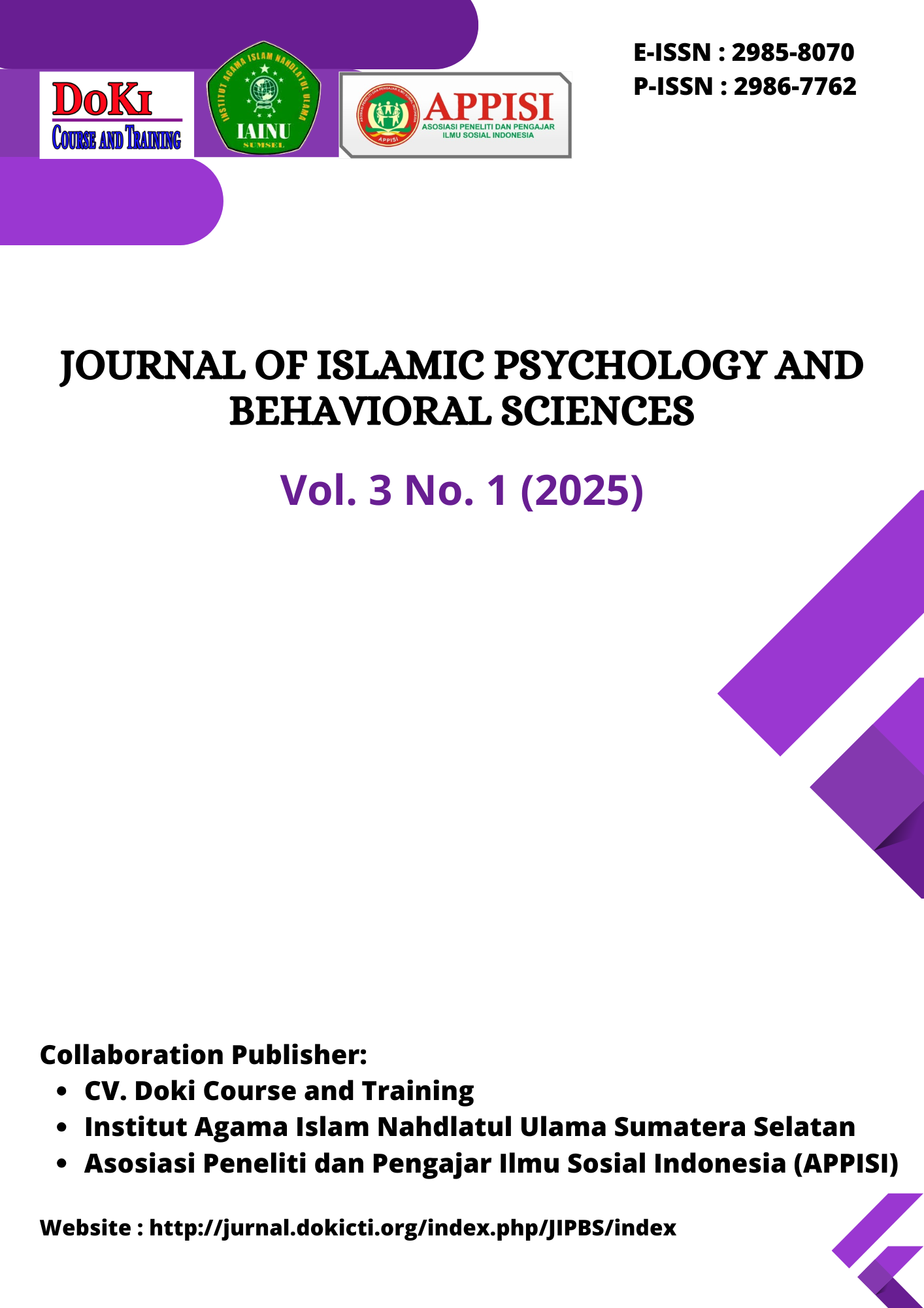 					View Vol. 3 No. 1 (2025): Journal of Islamic Psychology and Behavioral Sciences
				