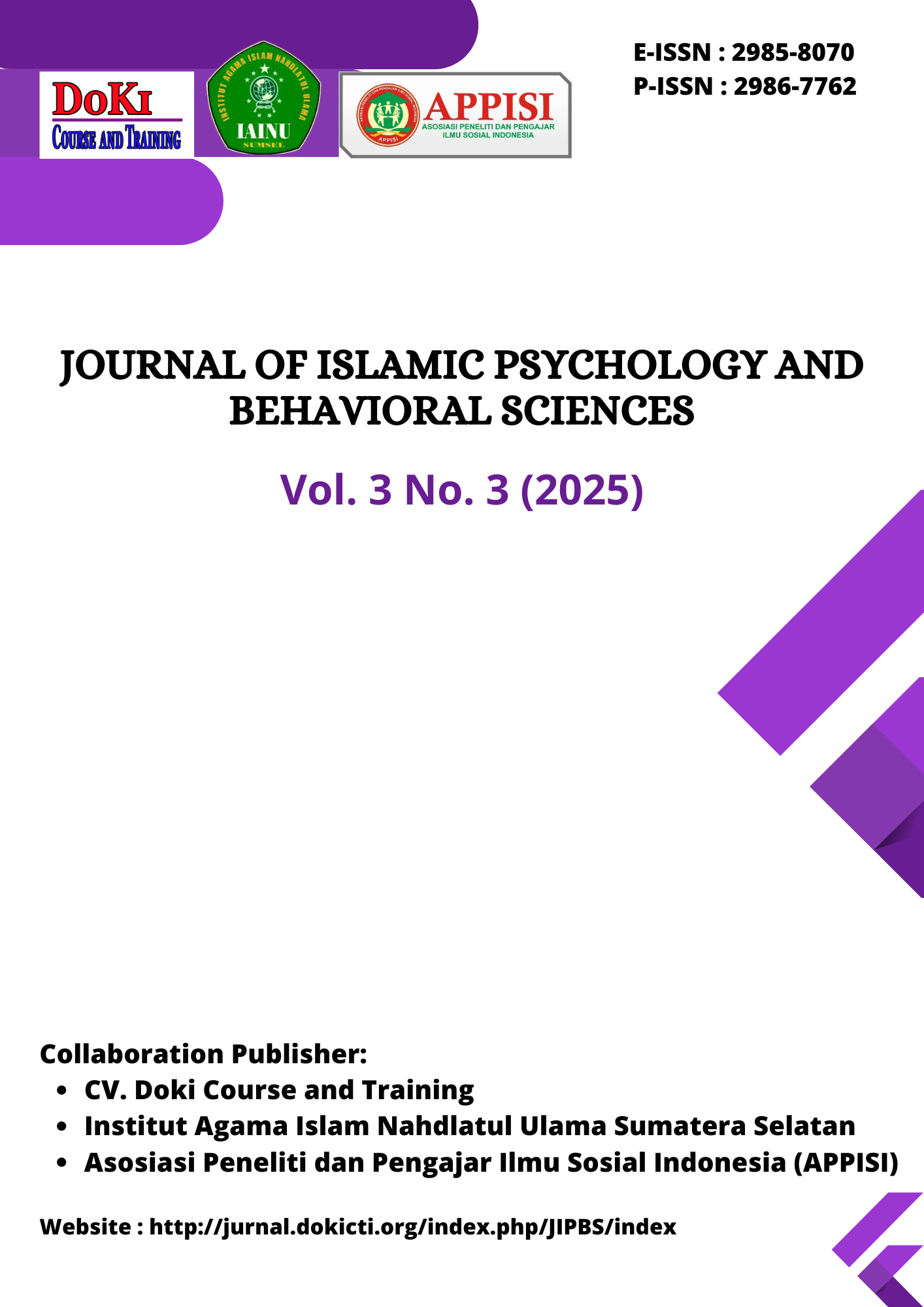 View Vol. 3 No. 3 (2025): Journal of Islamic Psychology and Behavioral Sciences