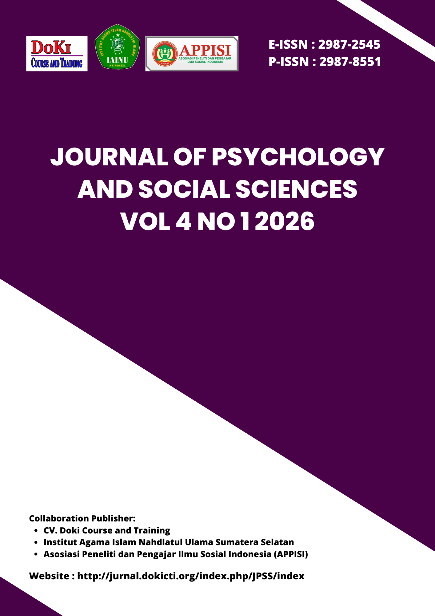 					View Vol. 4 No. 1 (2026): Journal of Psychology and Social Sciences
				