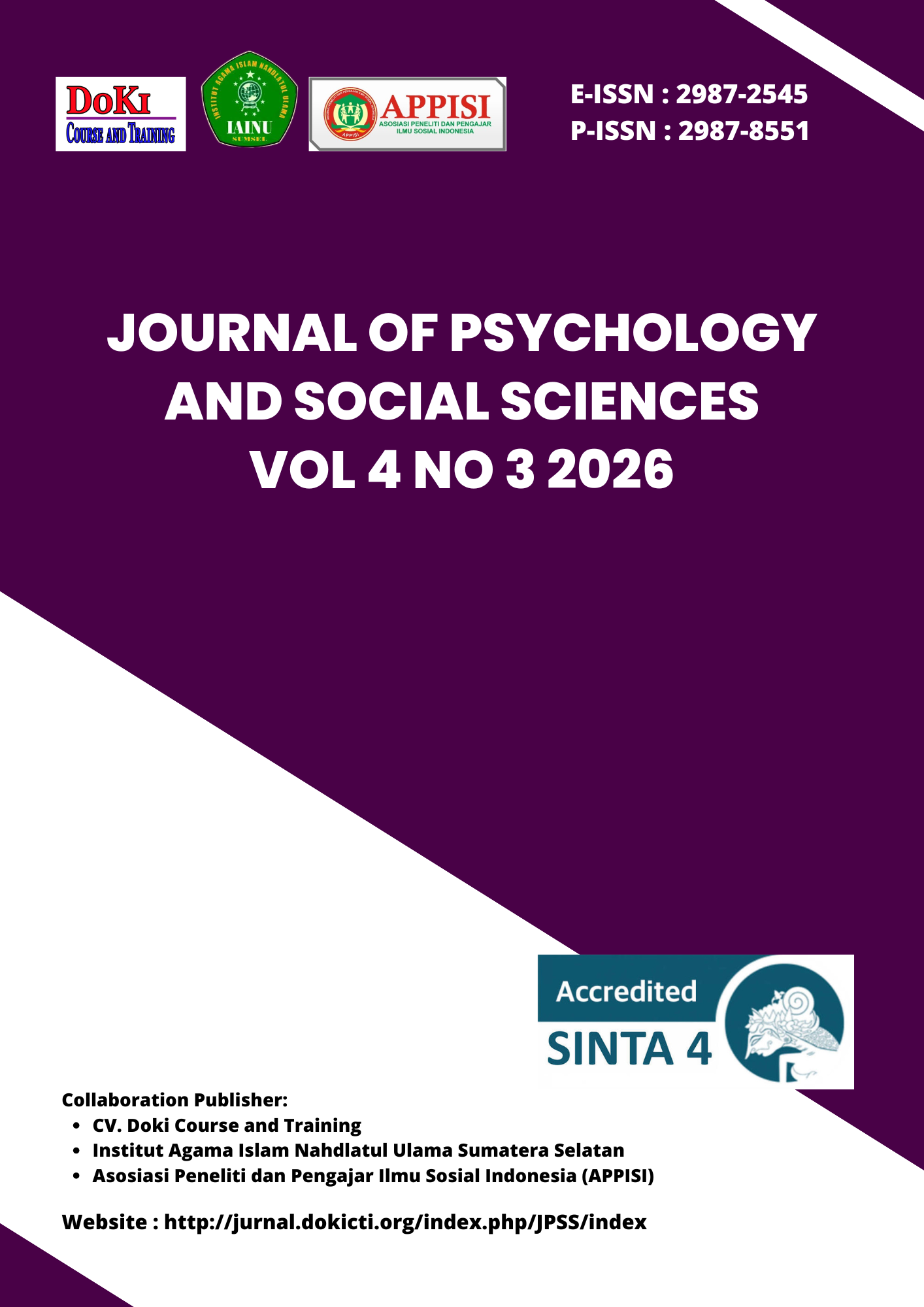 					View Vol. 4 No. 3 (2026): Journal of Psychology and Social Sciences
				