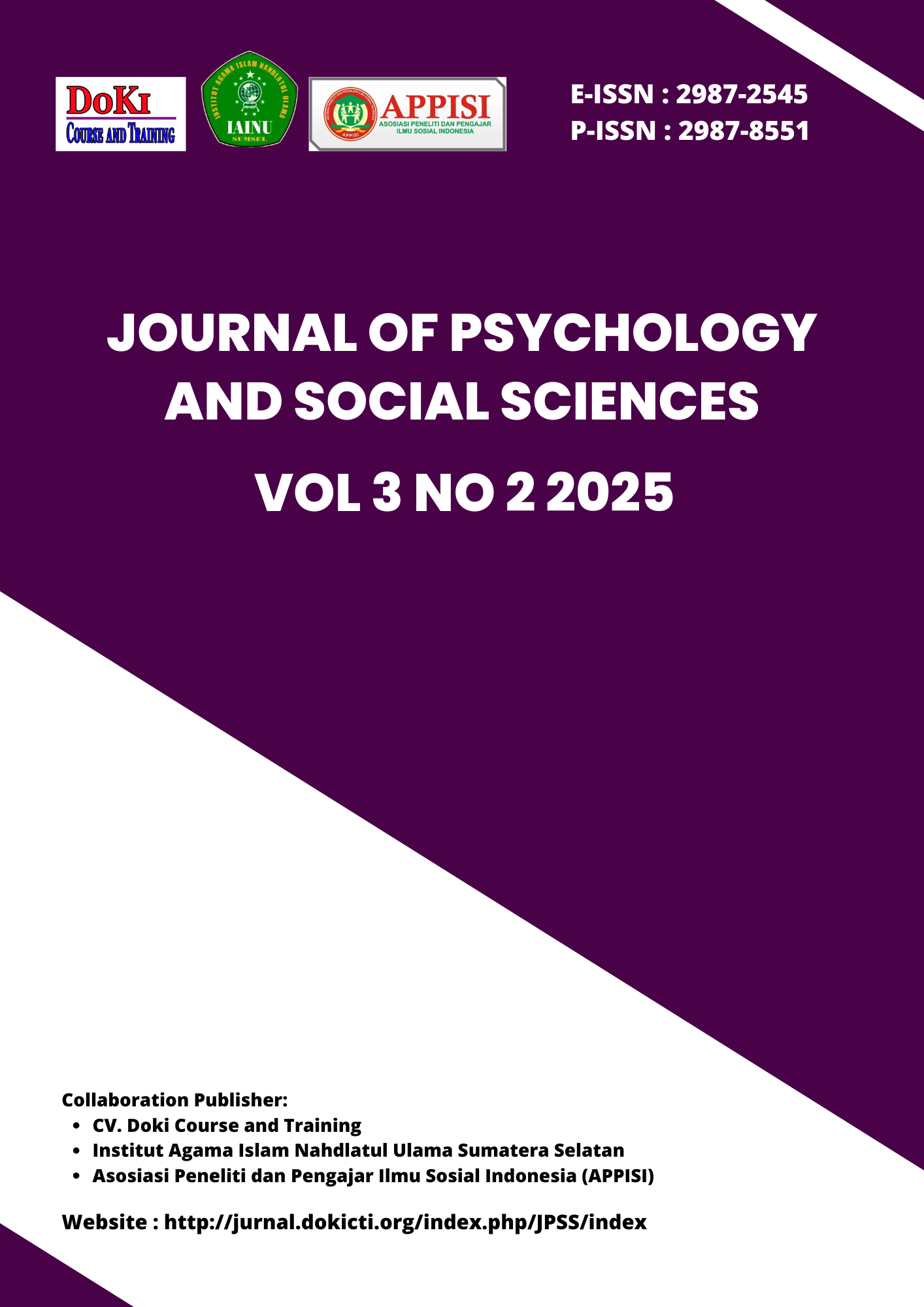 					View Vol. 3 No. 2 (2025): Journal of Psychology and Social Sciences
				