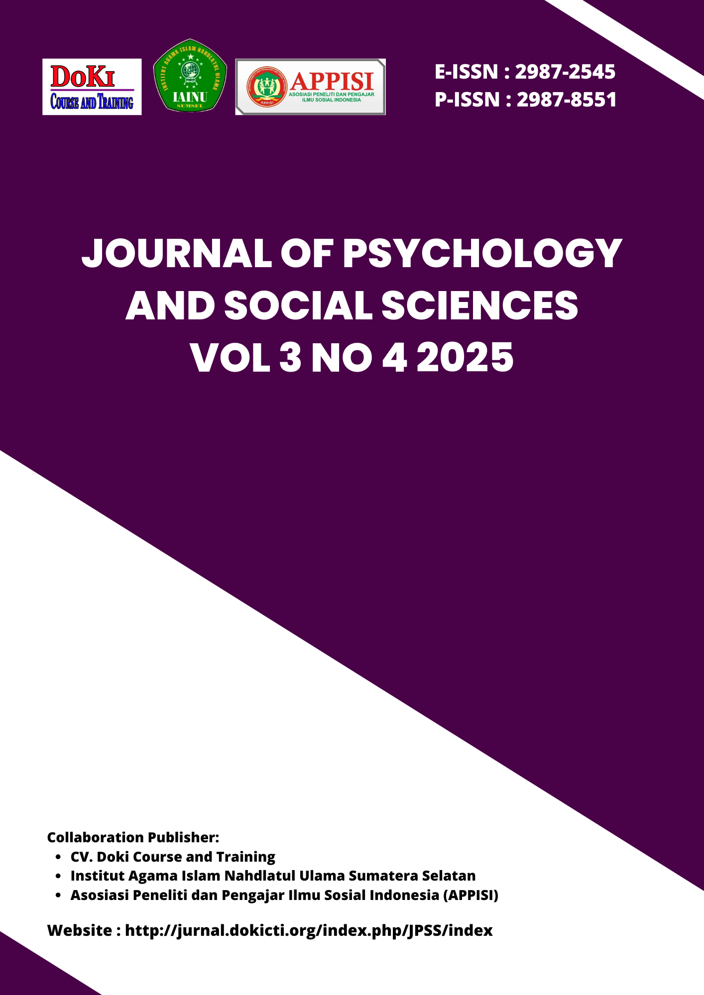 					View Vol. 3 No. 4 (2025): Journal of Psychology and Social Sciences
				