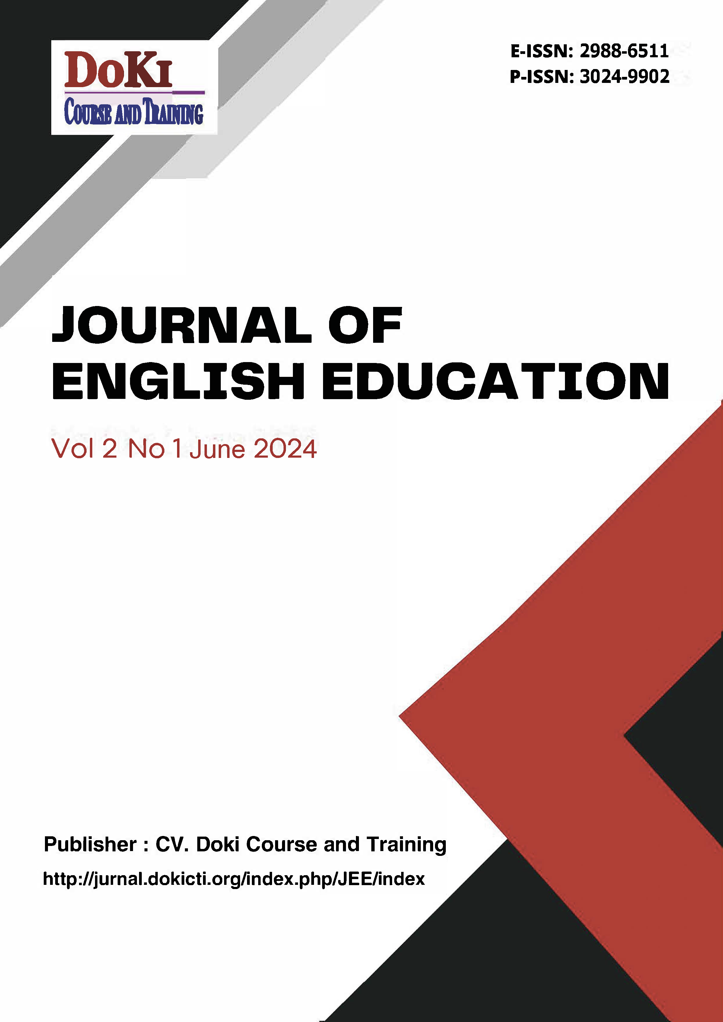 					View Vol. 2 No. 1 (2024): Journal of English Education
				